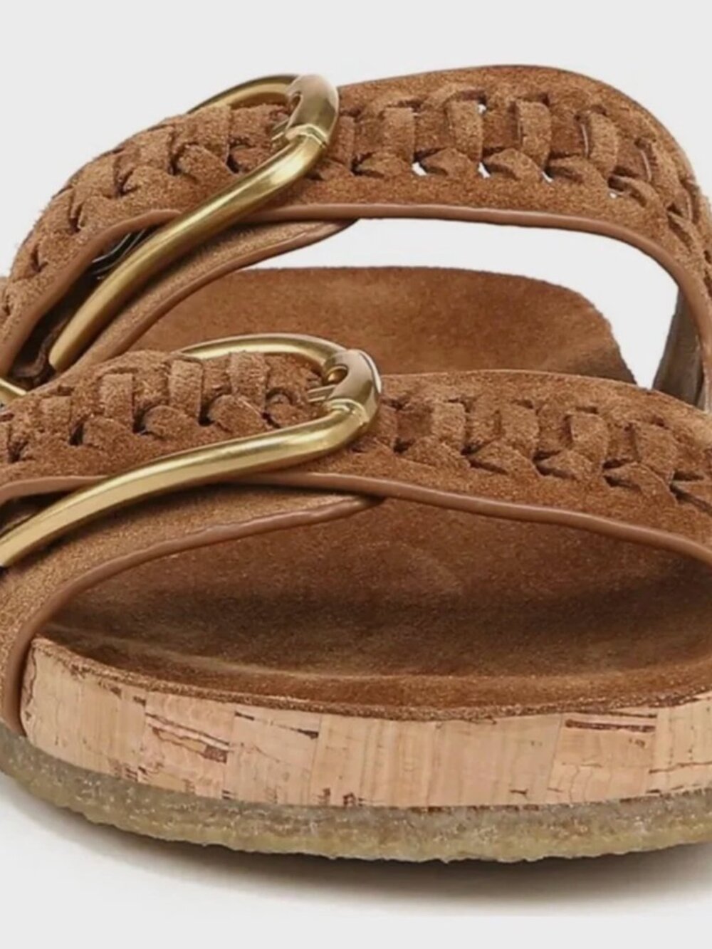 Veronica Beard Paige buckled suede sandals Size 7 - Picture 5 of 5